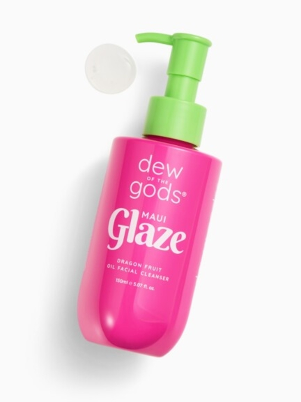 dew of the gods Maui Glaze Dragon Fruit Oil Facial Cleanser — Pink